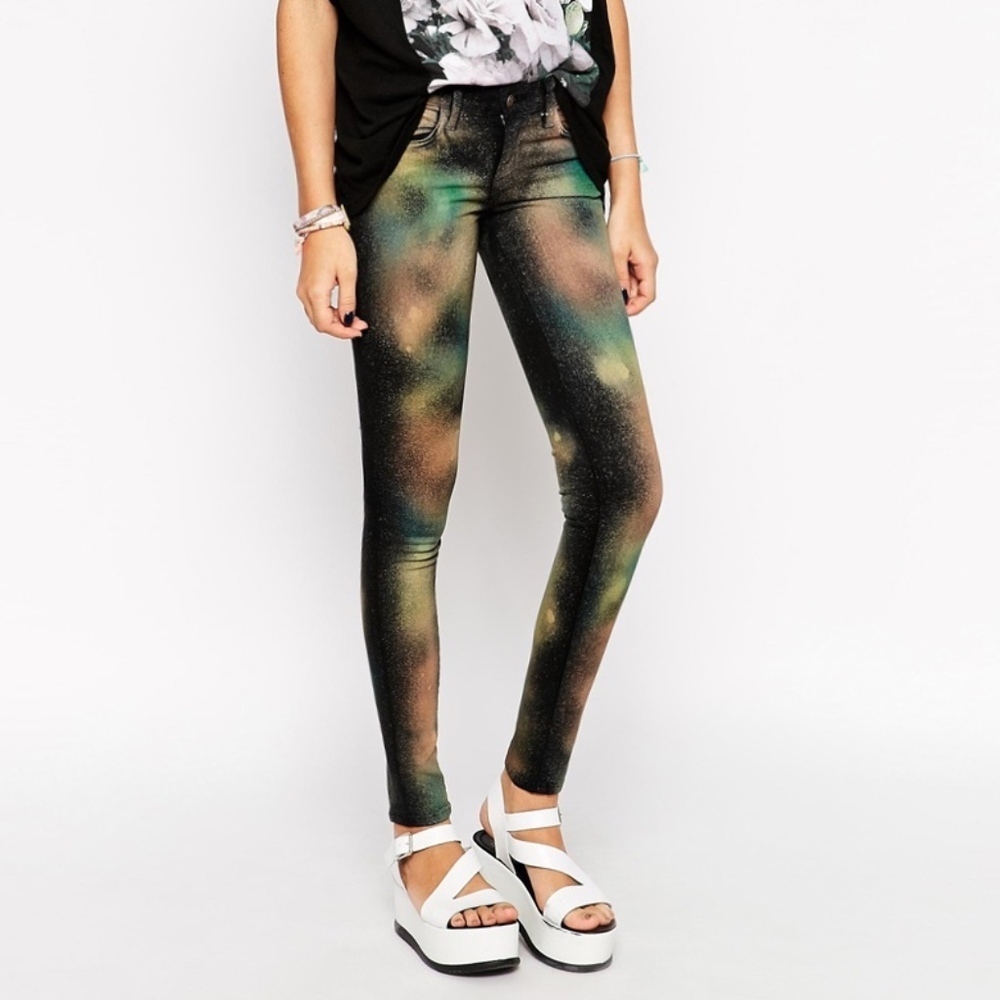 WILDFOX MARIANNE Celestial Galaxy SKINNY JEANS
